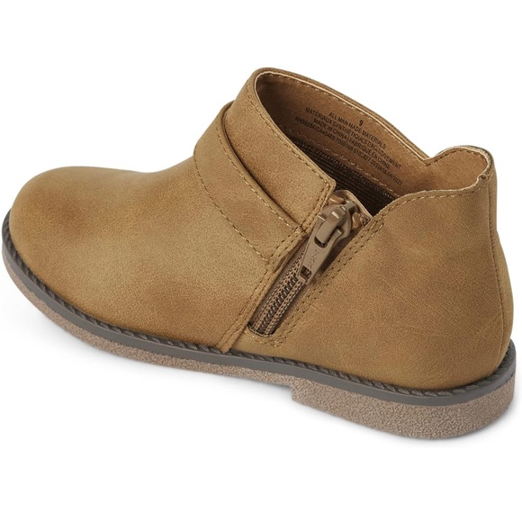 Girls Faux Leather Ankle Boots Tan Size 3 - Picture 7 of 13